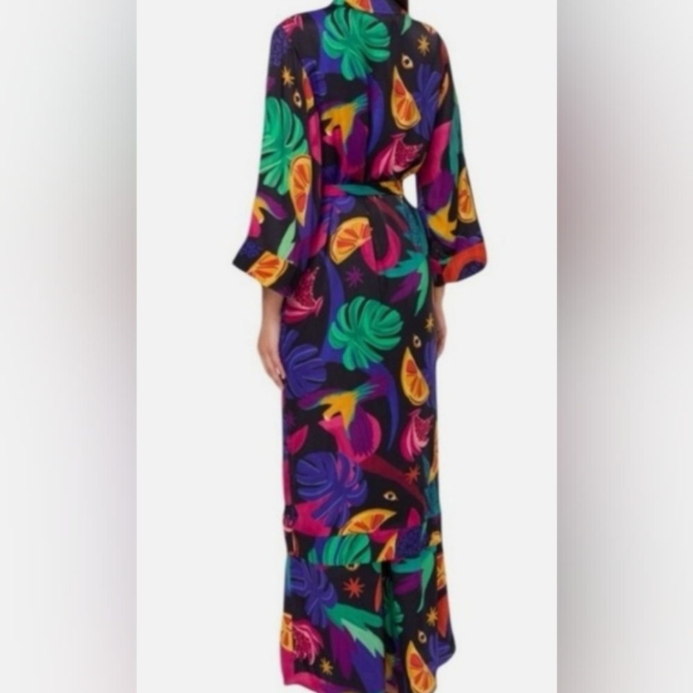 Farm Rio Kimono Wrap Belted Robe. - Picture 2 of 8